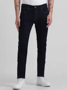 Jack & Jones Men Ben Skinny Fit Low-Rise Clean Look Stretchable Jeans