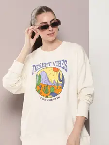 Kook N Keech Women Printed Cotton Sweatshirt