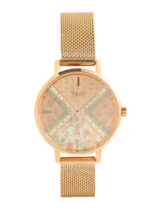 TEAL BY CHUMBAK Women Water Resistance Stainless Steel Analogue Watch 8907605129483