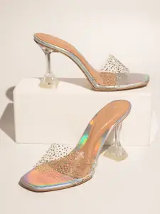 Inc 5 Embellished Open Toe Slim Heels