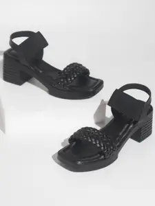 Inc 5 Textured Open Toe Platform Heels