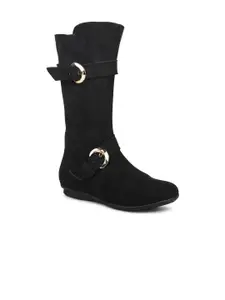 Inc 5 Women Knee High Top Boots With Buckle Detail