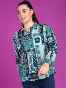 Popwings Smart Ethnic Motifs Printed Casual Shirt