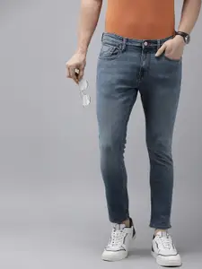 U.S. Polo Assn. Denim Co. Men Mid Rise Henry Slim Fit Light Fade Stretchable Jeans