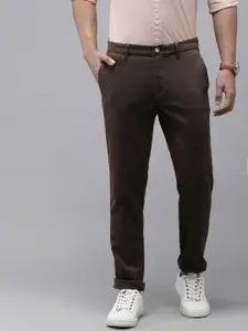 U.S. Polo Assn. Men Textured Austin Slim Fit Chinos Trousers