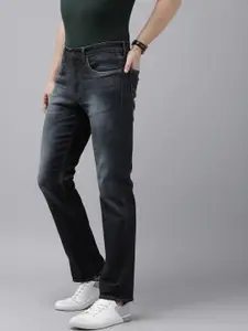 U.S. Polo Assn. Denim Co. Men Mid Rise Slim Straight Fit Light Fade Stretchable Jeans