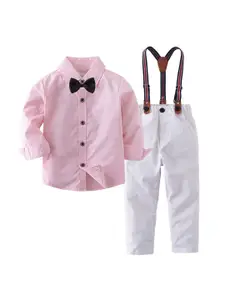 StyleCast Boys Pink Shirt With Trousers