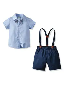 StyleCast Boys Blue Shirt with Shorts