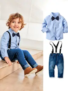 StyleCast Boys Blue Shirt with Trousers