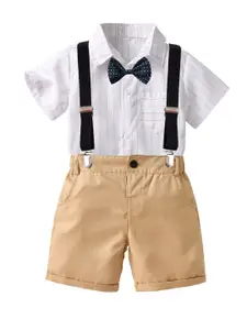 StyleCast Boys Khaki Shirt With Shorts