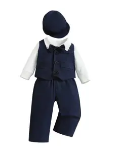 StyleCast Boys Navy Blue Shirt With Trousers
