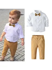 StyleCast Boys White Shirt with Trousers