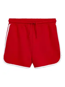 StyleCast Girls Red Skinny Fit Mid-Rise Rapid-Dry Cotton Regular Shorts