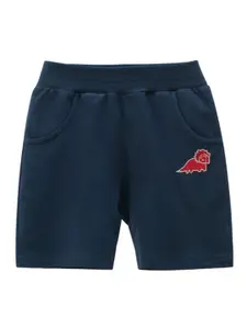 StyleCast Boys Navy Blue Mid-Rise Rapid-Dry Cotton Regular Shorts