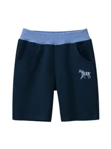 StyleCast Boys Blue Mid-Rise Rapid-Dry Cotton Regular Shorts