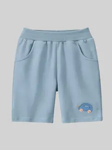 StyleCast Boys Blue Mid-Rise Rapid-Dry Cotton Regular Shorts
