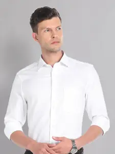 AD By Arvind Classic Spread Collar Long Sleeves Cotton Casual Shirt