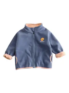 StyleCast Boys Blue Mock Collar Insulator Cotton Open Front Jacket