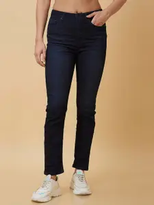 Being Human Women Straight Fit Clean Look Light Fade Jeans