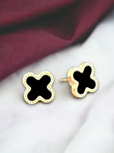 MYKI Gold-Plated Contemporary Studs Earrings