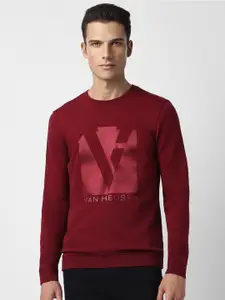 V Dot Graphic Printed Sweatshirt