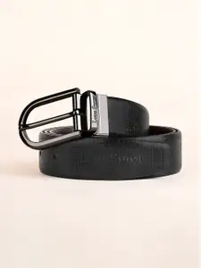 LOUIS STITCH Men Textured Leather Reversible Belt
