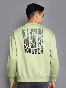 V-Mart Typography Printed Long Sleeves Cotton Sweatshirt