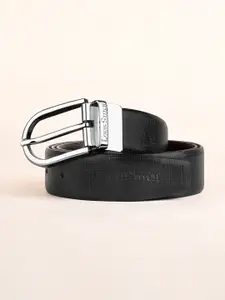 LOUIS STITCH Men Textured Leather Reversible Formal Belt