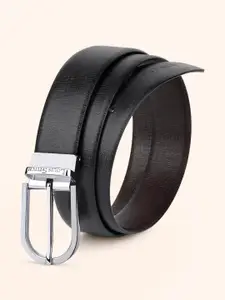 LOUIS STITCH Men Textured Leather Reversible Belt