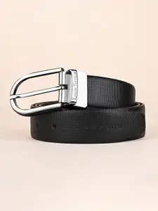 LOUIS STITCH Men Textured Leather Reversible Formal Belt