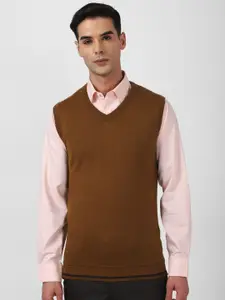 Van Heusen V-Neck Woollen Acrylic Sweater Vest