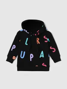 max Boys Typography Printed Hooded Pullover
