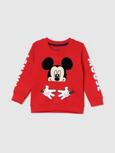 max Boys Mickey Mouse Printed Pullover