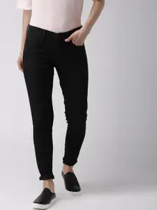 Levis Women Black Super Skinny Fit Mid-Rise Clean Look Stretchable Jeans 710