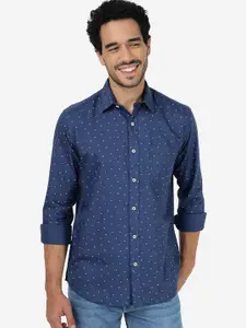 Greenfibre Micro Disty Printed Pure Cotton Casual Shirt