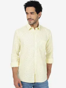 Greenfibre Printed Regular Fit Pure Cotton Casual Shirt