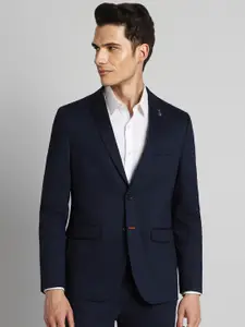 SIMON CARTER LONDON Notched Lapel Single-Breasted Slim-Fit Blazers