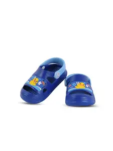 Yellow Bee Boys Duck Printed Rubber Sliders