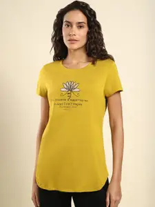 Van Heusen Printed Round Neck Lounge T-shirts