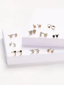 Accessorize Set Of 10 Classic Sparkle Studs