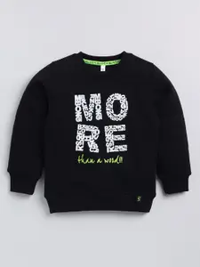 Ginie Boys Typography Printed Sweatshirt