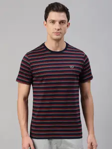 Van Heusen Innerwear Striped Round Neck Cotton T-shirt