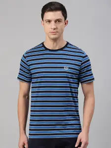 Van Heusen Innerwear Striped Round Neck Cotton T-Shirt