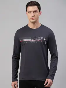 Van Heusen Innerwear Typography Printed Cotton T-shirt