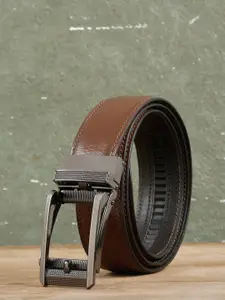 Teakwood Leathers Men Textured Leather Belt