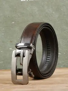 Teakwood Leathers Men Textured Leather Belt