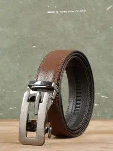 Teakwood Leathers Men Textured Leather Belt