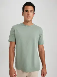 DeFacto Round Neck Short Sleeves Pure Cotton T-shirt