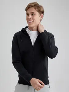 DeFacto Hooded Front Open Pullover