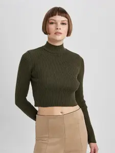 DeFacto Ribbed Turtle Neck Pullover